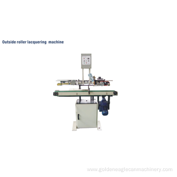 Outside roller lacquering machine